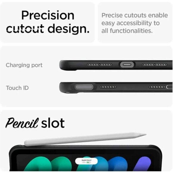 Spigen for iPad Mini 7 Case A17 Pro (2024), 8.3 Inch Rugged Armor iPad Mini 7th - Picture 5 of 6